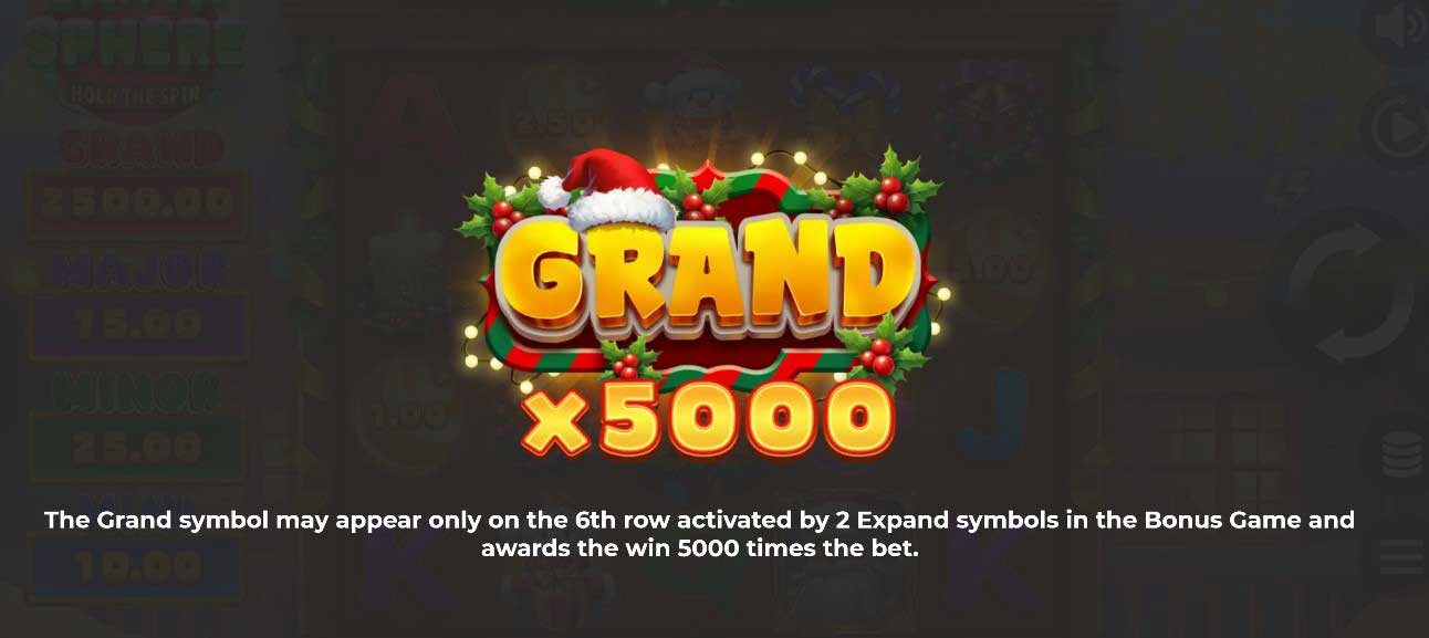 Santa Sphere: Hold the Spin slot game grand symbol