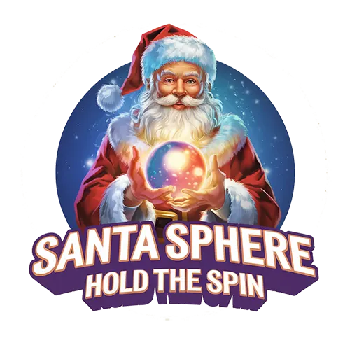 Santa Sphere: Hold the Spin slot game logo